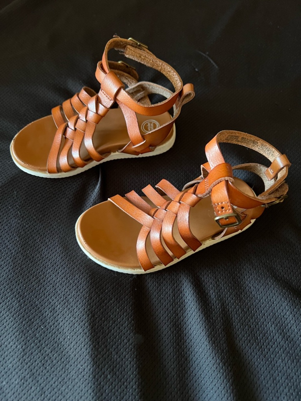 wonder nation Tan Brown Strappy Kids Sandals